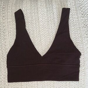 Lululemon espresso align v neck (a-b cup)
